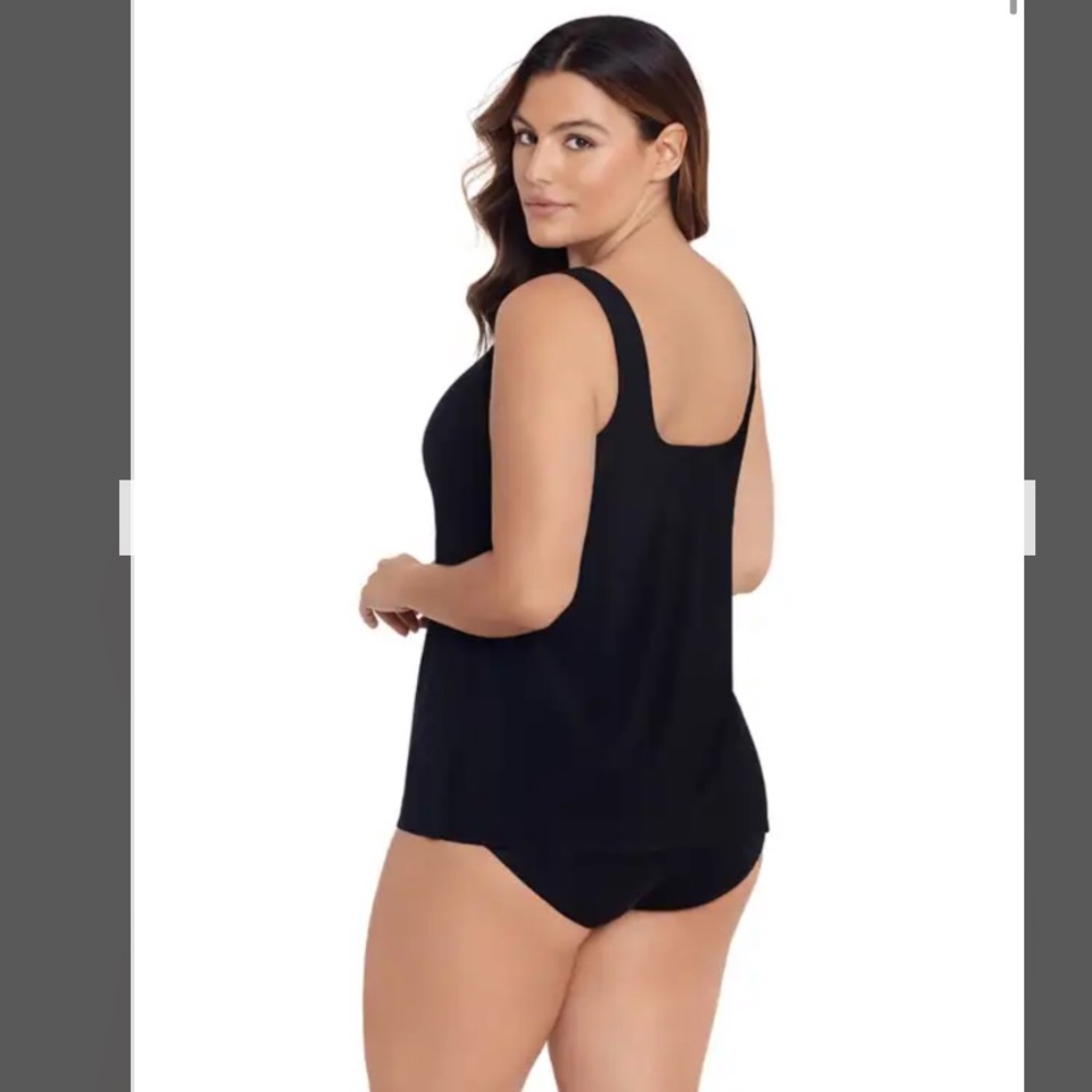 Miraclesuit Nwt Women's Plus Solid Ursula Tankini… - image 2